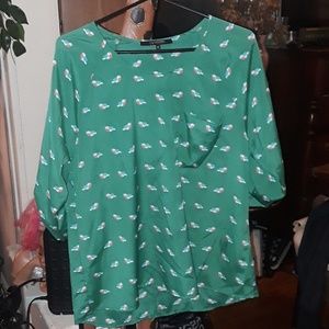 Offer to likers..... green shirts with birds